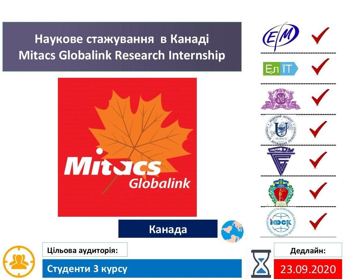 науково-дослідне стажування в Канаді у 2021